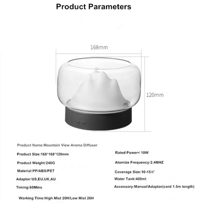 BPA Free Aroma Diffuser 400ML Moutain View