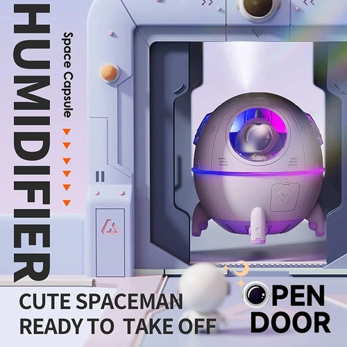 Portable Mini Humidifier Astronaut Space Small Cool Mist Humidifiers