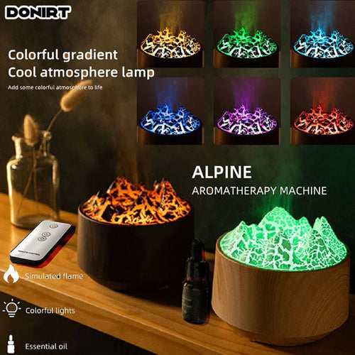 New Volcanic Crack Aromatherapy Wood Grain Humidifier Home Office